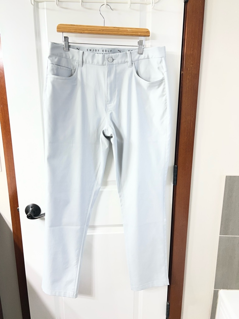 Puma Light Gray Performance Pants - Picture 16 of 17
